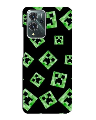 Чехол для ZTE Blade V40 Pro с картинкой «Паттерн с криперами»