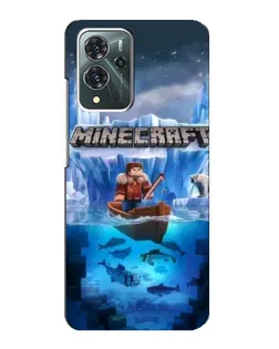 Чехол для ZTE Blade V40 Pro с картинкой «Minecraft ледяной мир»