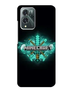 Чехол для ZTE Blade V40 Pro с картинкой «Minecraft Diamond лого»