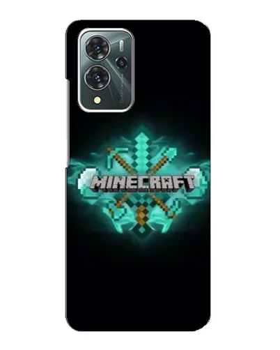 Чехол для ZTE Blade V40 Pro с картинкой «Minecraft Diamond лого»