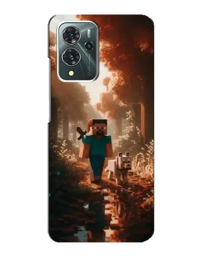 Чехол для ZTE Blade V40 Pro с картинкой «Стив в лесу»
