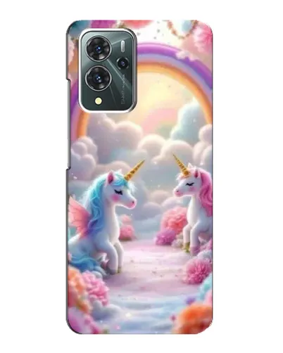 Чехол для ZTE Blade V40 Pro с картинкой «Радуга и единороги» Чехол для ZTE Blade V40 Pro с картинкой «Радуга и единороги»