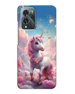 Чехол для ZTE Blade V40 Pro с картинкой «Единорог среди облаков»