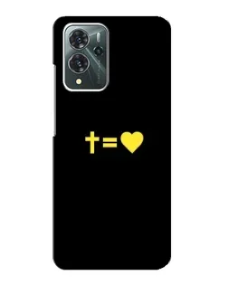 Чехол для ZTE Blade V40 Pro с картинкой «Сердце и Крест»