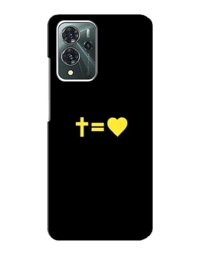 Чехол для ZTE Blade V40 Pro с картинкой «Сердце и Крест»