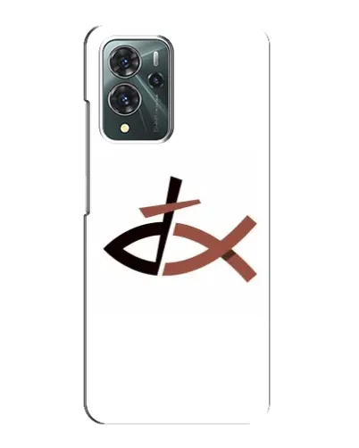 Чехол для ZTE Blade V40 Pro с картинкой «Рыба и крест»