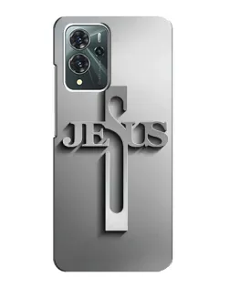Чохол для ZTE Blade V40 Pro з картинкою «Металевий хрест Jesus»