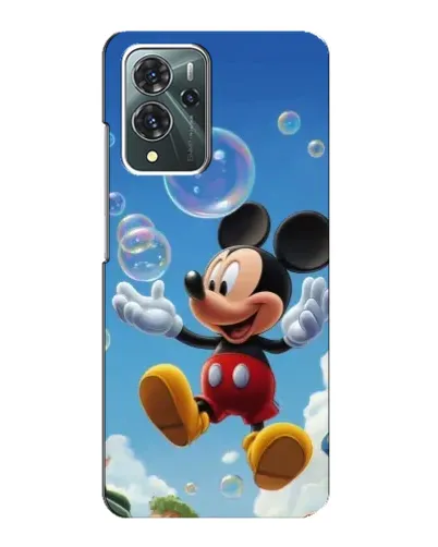 Чехол для ZTE Blade V40 Pro с картинкой «Mickey и мыльные пузыри»