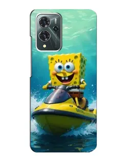 Чохол для ZTE Blade V40 Pro з картинкою «Спанч Боб на гідроциклі»