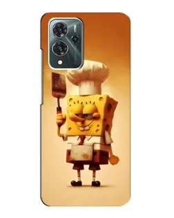 Чехол для ZTE Blade V40 Pro с картинкой «Губка Боб повар»