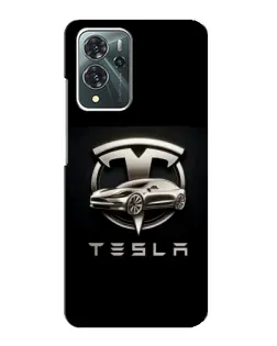 Чохол для ZTE Blade V40 Pro з картинкою «Tesla — срібне авто»