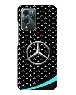 Чехол для ZTE Blade V40 Pro с картинкой «Mercedes — бирюзовый акцент»