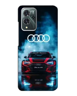 Чехол для ZTE Blade V40 Pro с картинкой «Audi Sport — неон»
