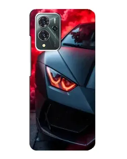 Чохол для ZTE Blade V40 Pro з картинкою «Lamborghini червоне сяйво»