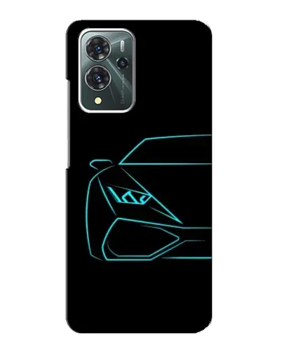Чохол для ZTE Blade V40 Pro з картинкою «Блакитний силует Lamborghini» Чохол для ZTE Blade V40 Pro з картинкою «Блакитний силует Lamborghini»