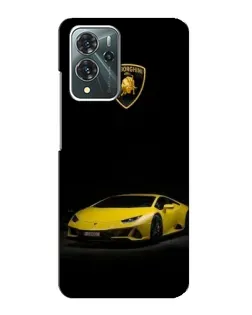 Чохол для ZTE Blade V40 Pro з картинкою «Lamborghini жовтий акцент»