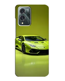 Чохол для ZTE Blade V40 Pro з картинкою «Салатовий Lamborghini Huracan»