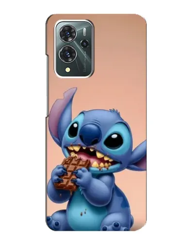 Чохол для ZTE Blade V40 Pro з картинкою «Стіч їсть шоколад»