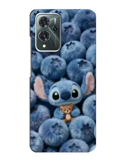 Чехол для ZTE Blade V40 Pro с картинкой «Стич и голубика» Чехол для ZTE Blade V40 Pro с картинкой «Стич и голубика»