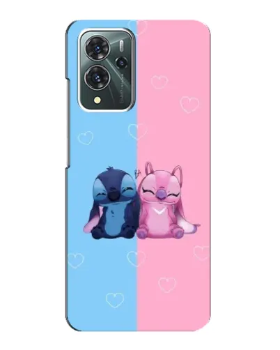 Чохол для ZTE Blade V40 Pro з картинкою «Stitch та Angel Love»