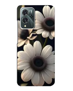 Чохол для ZTE Blade V40 Pro з картинкою «Білі маргаритки макро»