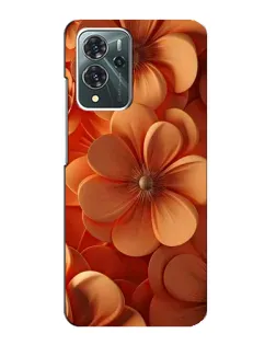 Чохол для ZTE Blade V40 Pro з картинкою «Помаранчева макро квітка»