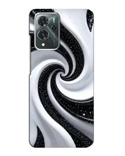 Чехол для ZTE Blade V40 Pro с картинкой «Черно-белая спираль»
