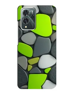 Чехол для ZTE Blade V40 Pro с картинкой «Яркая неоновая галька»