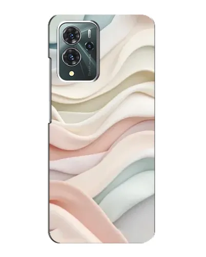 Чехол для ZTE Blade V40 Pro с картинкой «Пастельные нежные волны»