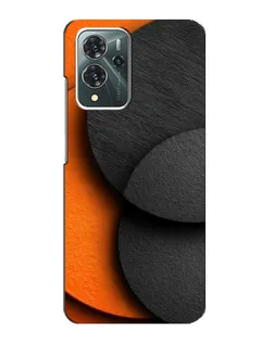 Чехол для ZTE Blade V40 Pro с картинкой «Геометрия оранжевых кругов»
