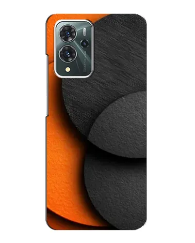 Чехол для ZTE Blade V40 Pro с картинкой «Геометрия оранжевых кругов»