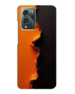 Чехол для ZTE Blade V40 Pro с картинкой «Оранжевый разлом»