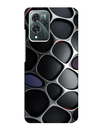 Чехол для ZTE Blade V40 Pro с картинкой «Объемная темная решетка»