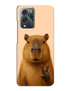 Чехол для ZTE Blade V40 Pro с картинкой «Капибара виктория» Чехол для ZTE Blade V40 Pro с картинкой «Капибара виктория»