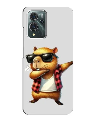 Чехол для ZTE Blade V40 Pro с картинкой «Капибара рэпер даб»