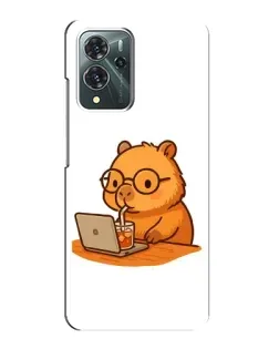 Чехол для ZTE Blade V40 Pro с картинкой «Капибара с ноутбуком» Чехол для ZTE Blade V40 Pro с картинкой «Капибара с ноутбуком»