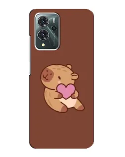 Чехол для ZTE Blade V40 Pro с картинкой «Капибара с сердцем» Чехол для ZTE Blade V40 Pro с картинкой «Капибара с сердцем»