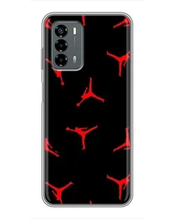 Чохол для Blade V40 Vita з картинкою «Jordan Red Pattern»