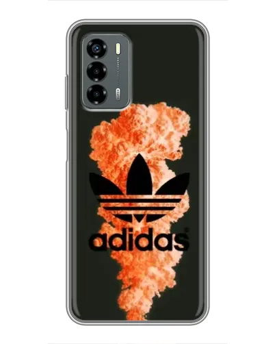 Чехол для Blade V40 Vita с картинкой «Оранжевый дым Adidas»