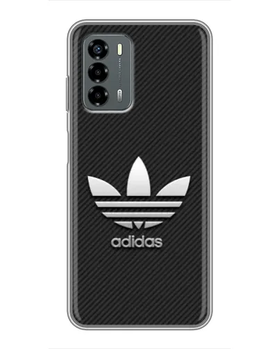 Чехол для Blade V40 Vita с картинкой «Adidas Карбоновая текстура»
