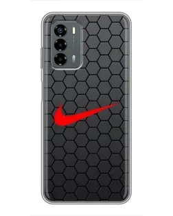 Чехол для Blade V40 Vita с картинкой «Nike — карбоновая сетка»