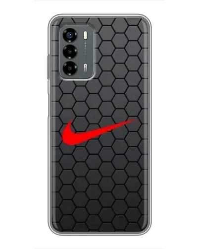 Чехол для Blade V40 Vita с картинкой «Nike — карбоновая сетка»