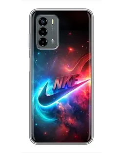 Чехол для Blade V40 Vita с картинкой «Огненный логотип Nike»