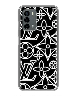 Чехол для Blade V40 Vita с картинкой «Черно-белый узор LV»