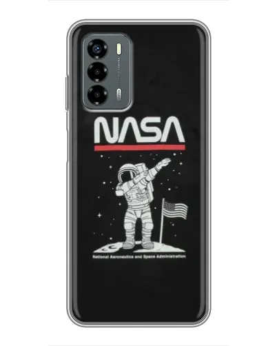 Чехол для Blade V40 Vita с картинкой «NASA — шагаем по Луне»