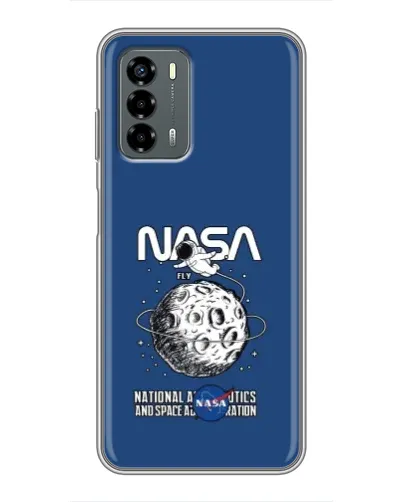 Чехол для Blade V40 Vita с картинкой «NASA — лунная миссия»