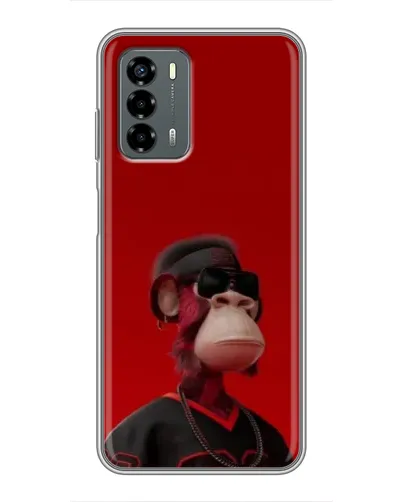 Чехол для Blade V40 Vita с картинкой «Bored Ape в красном»