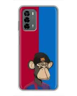 Чехол для Blade V40 Vita с картинкой «Bored Ape — фанат Барсы»