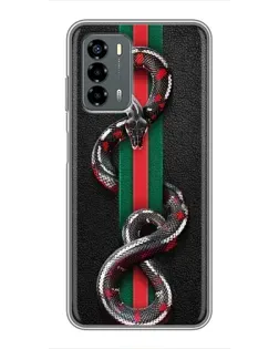 Чехол для Blade V40 Vita с картинкой «Gucci — змея на полосе»