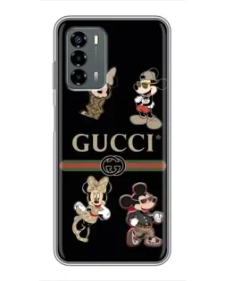 Чехол для Blade V40 Vita с картинкой «Gucci — герои Disney и монограмма»